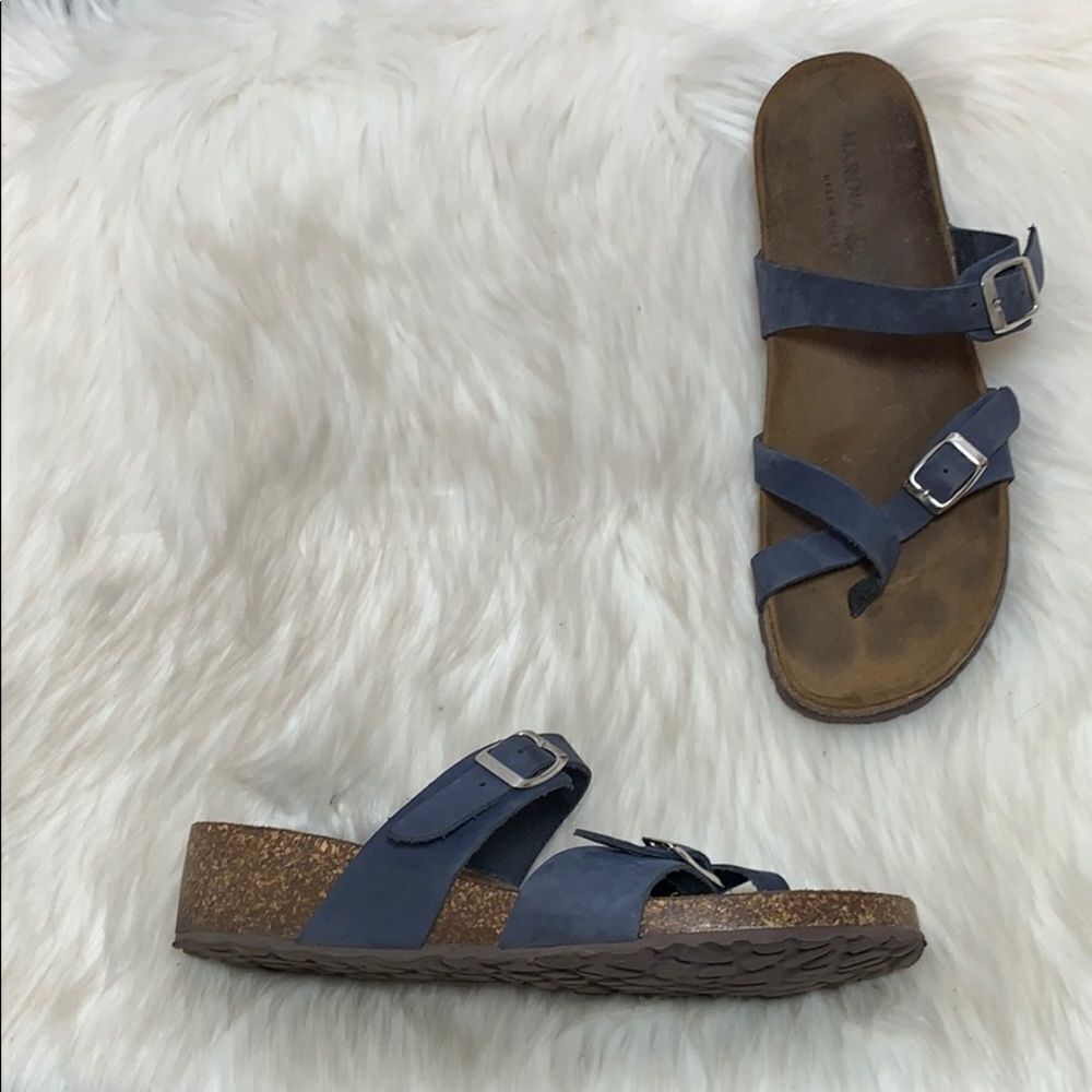 Marina Luna Comfort Blue Thong Sandal Sz‎ 10